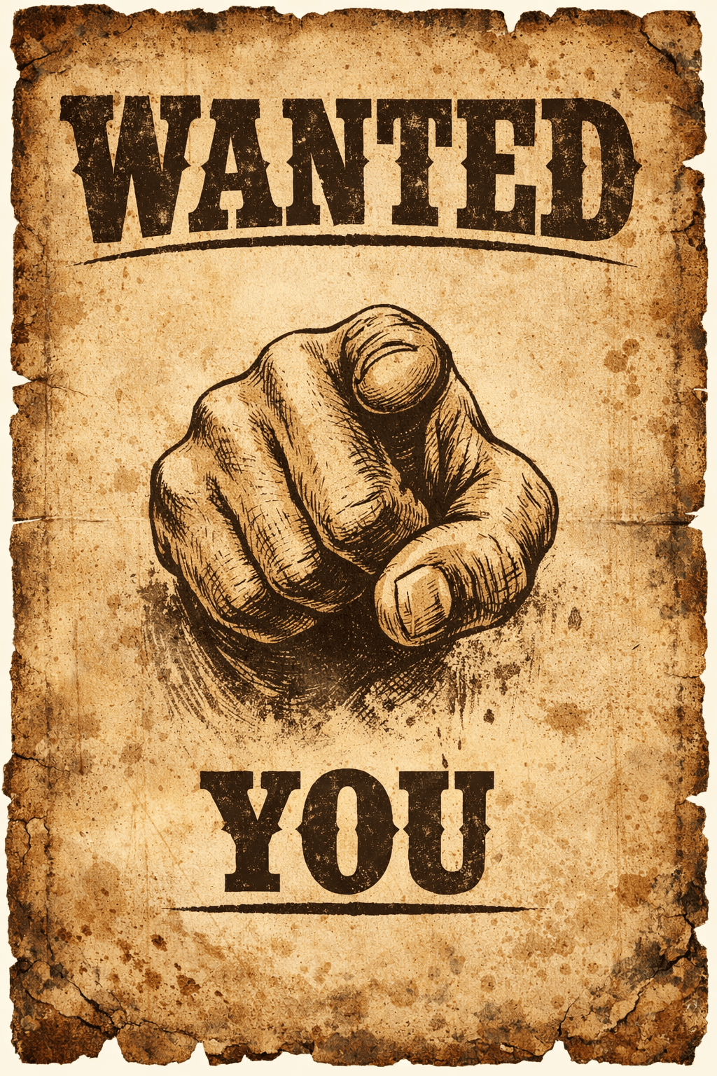 Gesucht - Wanted (KI-generiert) Gesucht - Wanted